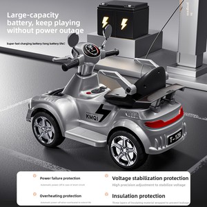 Voiture électrique miniature pour enfants de 2 à 4 ans, nouveau design tendance, jouet tout-terrain à piles avec télécommande - Product Image 5