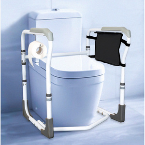Barre d'appui pliable pour toilettes, support pour personnes âgées avec poignée antidérapante et conception de rangement facile - Product Image 2