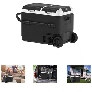 Congelador y Refrigerador Solar de Doble Zona de 60L para Camión, con Compresor de 12V CC y Pantalla de Plástico - Product Image 2