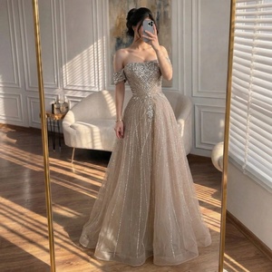 Vestido de <span class=keywords><strong>Noche</strong></span> Serene Hill LA73195A Rosa con Cuentas, Hombros Descubiertos, Corte en A, Elegante <span class=keywords><strong>para</strong></span> Bodas y Fiestas 2026 - Product Image 3