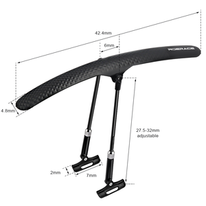 Garde-boue de vélo réglable RIDERACE à dégagement rapide léger en alliage d'aluminium Support garde-boue de vélo de route de montagne facile à installer - Product Image 6