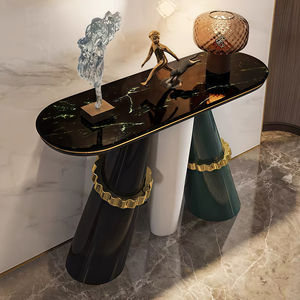 Table console de luxe moderne italienne, écologique, en bois massif, design artistique, villa, salon, haut de gamme, sur mesure - Product Image 3