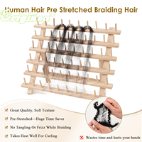 Originea Cheveux Bruts Vierges Double Tirage Pré-Étirés pour Tresses Afro Kinky En Vrac Extensions de Cheveux Humains pour Tresses/ Vanilles/ Locs