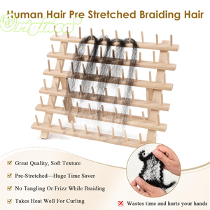 Originea Cheveux Bruts Vierges Double Tirage Pré-Étirés pour Tresses Afro Kinky En Vrac Extensions de Cheveux Humains pour Tresses/ Vanilles/ Locs - Product Image 3