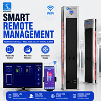 Détecteur de métaux portatif Sunleader XLD-H à panneau unique, sensibilité réglable, écran LCD, alarme sonore et lumineuse, fonction de comptage, Wi-Fi