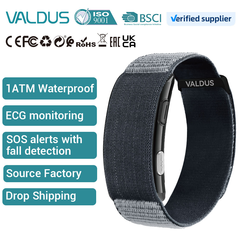 VALDUS Smart Health 1ATM Waterproof Non-Screen Fitness Tracker VITRO Screenless Sports Heart Rate Smartwatch Relojes Bracelet