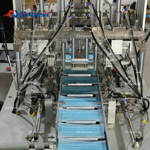 Sepenuhnya Otomatis Non Woven Folded Bedah Sekali Pakai 3 Ply Medical Face <span class=keywords><strong>Mask</strong></span> Membuat Mesin - Product Image 5