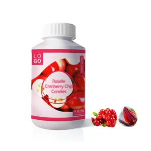 Rose cranberry candy tablets made of high quality Chinese medicine improve immunity and eliminate the symptoms of private parts