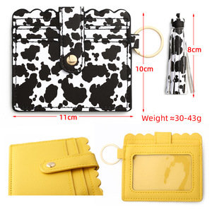 Porte-cartes de style western, porte-<span class=keywords><strong>carte</strong></span> d'identité, porte-clés, mode, cuir PU, porte-monnaie à poignet pour femmes, porte-clés en gros - Product Image 4