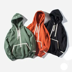 Wholesale Custom Design Plain Personalised hoodies Street Long Sleeve loose Plus Size Pullover Logo Hoodies Customize Your Logo