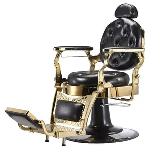 China barbershop supplies classic adjustable barber chair with footrest for hairdressing furniture