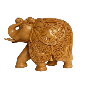 Wooden <b>elephant</b> sculpture animal sculpture - Product Image 1