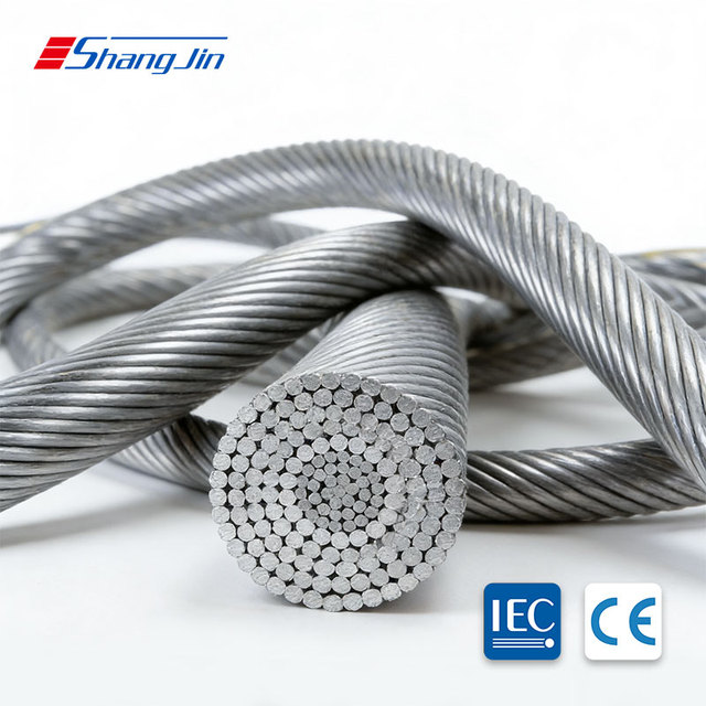 IEC 61089 ACSR Aluminium Conductor Bare Overhead Transmission Line Low Voltage 120A Industrial Power Station Utility Power Cable
