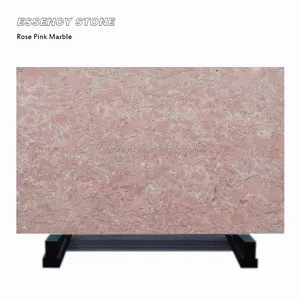 Elegant Polished Natural Stone Rose Pink Decorative Marble Plate Floor Panel Tiles Slabs Vanity Top Countertops Factory Price