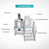 Mélangeur de liquides et de gels alimentaires en acier inoxydable 304 de qualité alimentaire, avec chemise chauffante/refroidissante, prix usine, vente chaude Guanyu