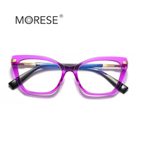 Gafas MORESE Modelo 2104, Montura Óptica TR90, Diseño Ojo de Gato, Gafas de Moda de Diseñador, Disponibles al por Mayor