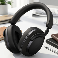 Audífonos Over-Ear Cómodos y Extensibles con Sonido Estéreo Nítido, Auriculares Inalámbricos BT 6.0, Cancelación Activa de Ruido, Gran Venta