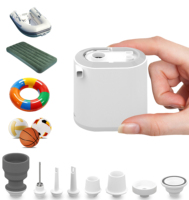 Pompe à air portable ultra-mini avec batterie rechargeable par USB pour gonfler et dégonfler les flotteurs de piscine, les lits pneumatiques, les matelas pneumatiques