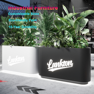 Collezione Premium giardino in ferro battuto fioriera decorativa Hotel ristorante esterno zona pranzo scatola fiori - Product Image 1