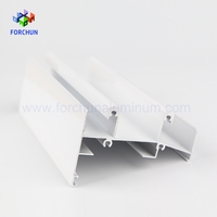 Profilés d'extrusion en aluminium gris argenté pour la fabrication de fenêtres et portes coulissantes colombiennes/costaréennes