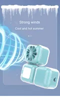 Mini ventilateur électrique portable rechargeable par USB, refroidissement de l'air, ventilateur en plastique, moteur sans balais, écologique, utilisation domestique sur table pour l'été