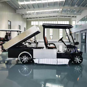 Chariot de golf électrique robuste en acier, véhicule utilitaire alimenté au lithium pour le transport et les travaux agricoles - Product Image 4