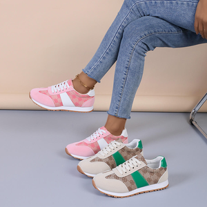 Nouvelles baskets à lacets pour femmes, style 2026, vente en gros directe d'usine, baskets imprimées pour femmes, baskets tendance pour femmes, baskets décontractées - Product Image 1