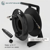 Câble enrouleur optique blindé 2.0 HD 4K 60Hz avec gaine TPU, fibre OM3 et fils de cuivre, avec coque de protection
