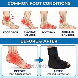 의료용 채널 베스트셀러 폼 워커 부츠 정형외과 신발 AFO 장치 UDI 코드 CE ISO 인증 - Product Image 4