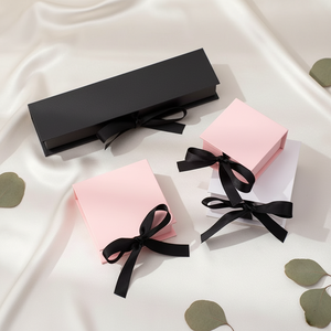 Caja de Regalo de Cartón de Lujo Personalizada con Logotipo, Forro de Esponja, Cierre de Cinta, Materiales Reciclados para Almacenamiento de Joyas - Product Image 5