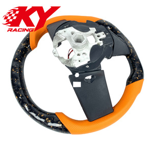พวงมาลัยคาร์บอนไฟเบอร์ LED แบบสั่งทำพิเศษสำหรับ Ford Mustang Shelby V8 Super Snake Mach1 S550 GT350 GT500 Coupe ปี 2006-2019 - Product Image 3