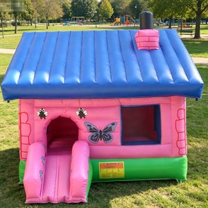Castillo Inflable Princesa Mariposa Rosa, Casa <span class=keywords><strong>de</strong></span> Brinco Inflable, Perfecto para Niñas, <span class=keywords><strong>Juegos</strong></span> al Aire Libre en el Parque - Product Image 3
