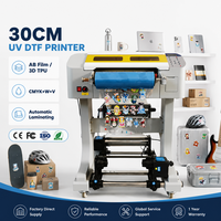 Imprimante DTF UV couleur MT A3 30 cm pour impression d'étiquettes et d'autocollants en rouleau, machine d'impression pour transfert stéréo 3D sur cristal