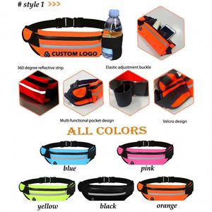Riñonera Deportiva Personalizada con Logotipo Impreso, Bolsa de Neopreno para Teléfono Celular, Cinturón para Correr y Ciclismo - Product Image 4