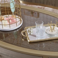 Table basse en bois massif de chêne russe, design moderne américain, pour villa de luxe, appartement, hôtel, salon, Adela