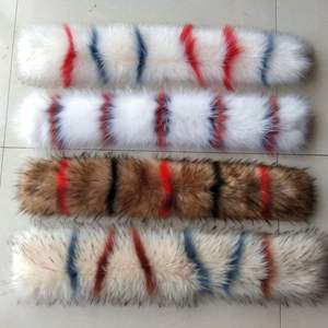 Anufturers-collar de piel de mapache artificial, ropa de alta imitación, venta directa - Product Image 1