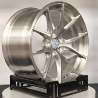 عجلات JDM مقعرة الشكل مقاس 5x114.3 بقياسات 17 و18 و19 و20 بوصة لسيارات سوبارو WRX VA VB وهوندا سيفيك S2000 ولكزس IS250 وIS350 وIS300h، جنوط فضية اللون
