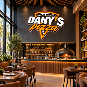 Insegna Luminosa a LED Personalizzata per Pizzeria, <span class=keywords><strong>Trattoria</strong></span>, Diner, Lettere Retroilluminate, Segnaletica Interna a LED - Product Image 2