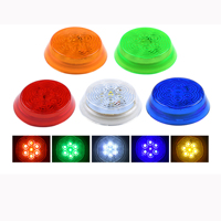 Nouvelles feux de position latéraux LED ronds 24V pour camion et remorque, feux de signalisation latéraux à double mode (fixe et clignotant) pour camion