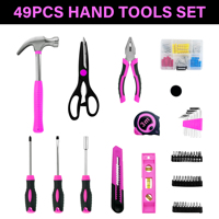 Solude 130 en 1, mini tournevis électrique sans fil 3,6 V, pince à dénuder professionnelle, outils à main roses pour femmes