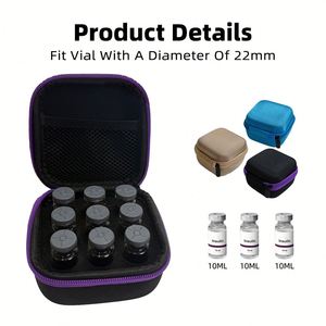 Bolsa Enfriadora de Insulina SJ, Muestra Gratuita, 9 Compartimentos, Impermeable, Resistente a Impactos, Ligera, de EVA, para Almacenamiento y Viajes de Diabéticos - Product Image 2