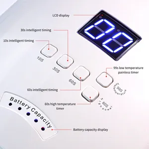 Sèche-ongles professionnel 30 LED rechargeable, lampe UV LED pour ongles avec minuteurs et capteur, lumière de durcissement du vernis gel, outils de salon - Product Image 4