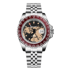 Reloj Mecánico Automático GMT para Hombre, Resistente al Agua, Luminoso - Product Image 6