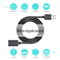 3M USB3.0 kabel ekstensi kabel USB 3.0 untuk Laptop PC Printer Hard Disk pria ke wanita sinkronisasi Data konektor kabel kecepatan cepat
