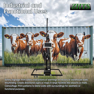 고효율 자동 XP600/DX7 프린트 헤드 월 UV 잉크젯 프린터 새로운 수직 컬러 드로잉 머신 1 년 보증 플렉스 - Product Image 3