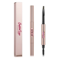 Crayon à sourcils longue tenue 8 couleurs or rose, résistant à l'eau, avec brosse - Maquillage cosmétique, marque privée