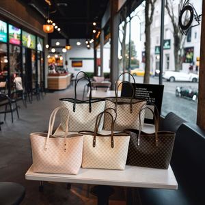 Hot Sale Lady's PU Handbag Large Capacity Leather Tote <b>Bags</b> for Outdoor Travel <b>Working</b> Shopping - Product Image 1