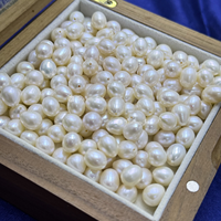 Perles de riz d'eau douce naturelles de qualité supérieure, blanches, 7-8 mm, pré-percées, en vrac, pour la fabrication de bijoux de mariage