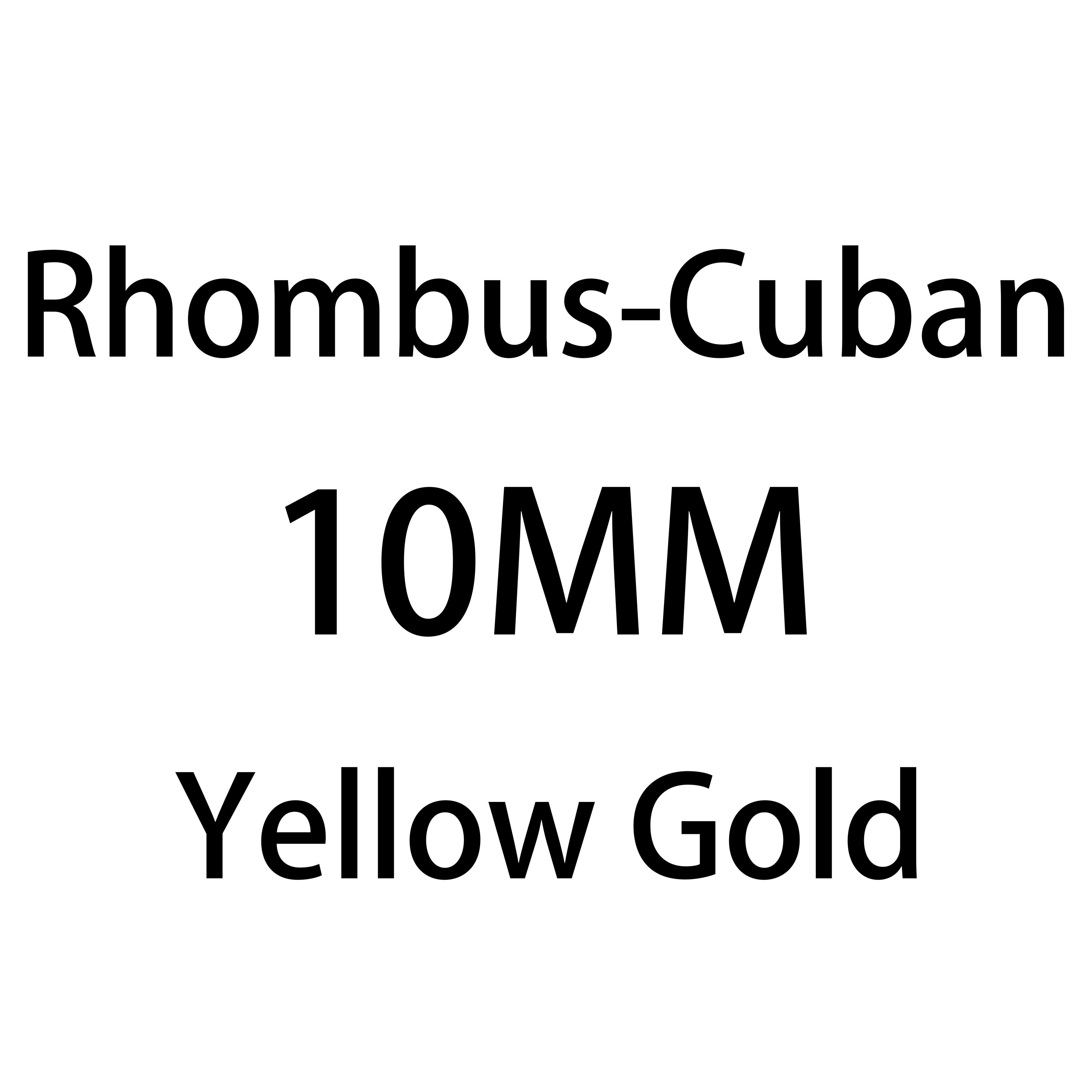 Oro Amarillo de 10 MM