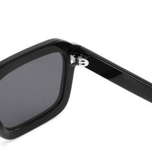 Unisex Rectangle <b>Sunglasses</b> Full Rim Black <b>Frame</b> UV400 Protection Adult Casual Style - Product Image 5